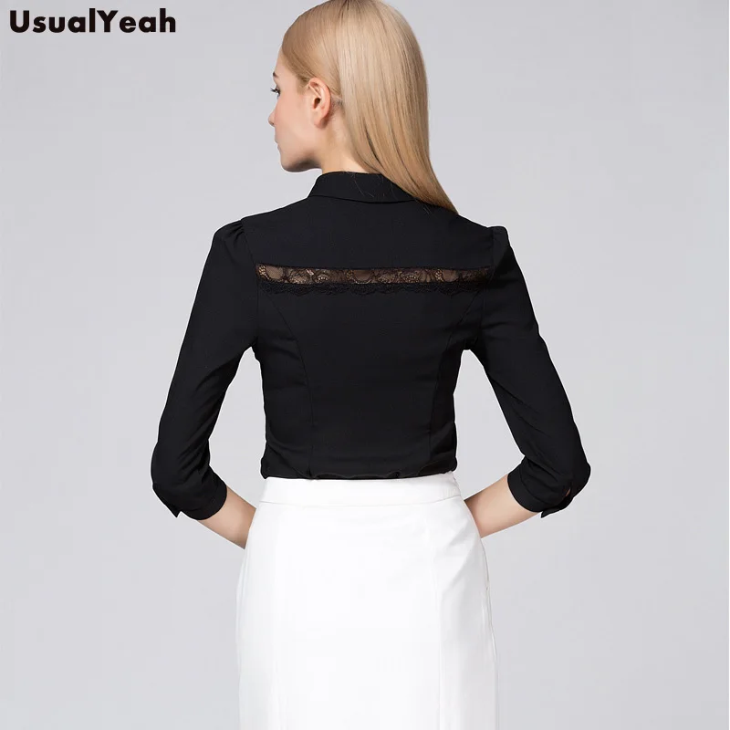 Новая женская рубашка блузка с отложным воротником модная кружевная в стиле