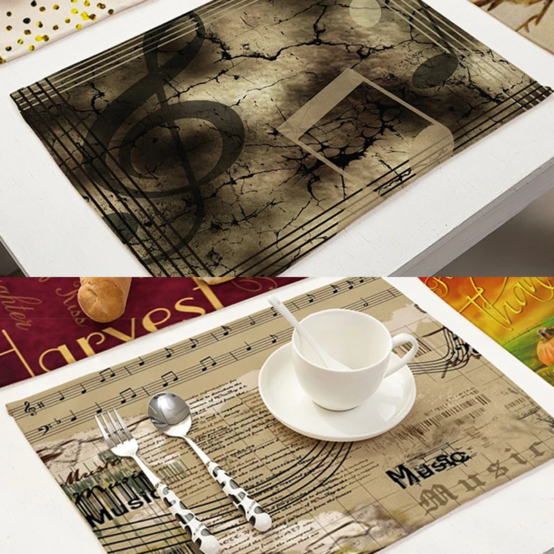 Изысканные хлопчатобумажные льняные коврики Holaroom серии на День Благодарения