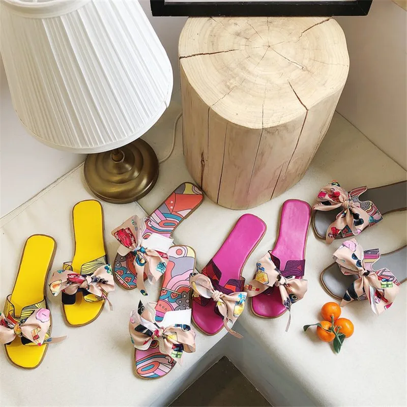 В богемном стиле Стиль Для женщин шлепанцы Вьетнамки босоножки 2019 летние