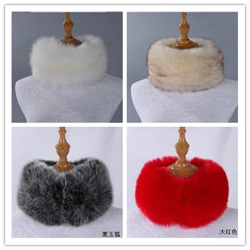 Шарф-свитер женский из искусственного меха на осень и зиму