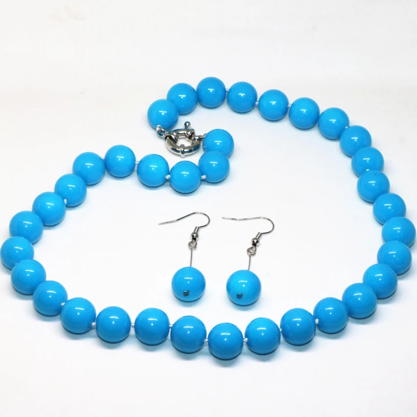 В богемном стиле Роскошные цвет небесно синий выпечки краски стекла раунд 12 мм