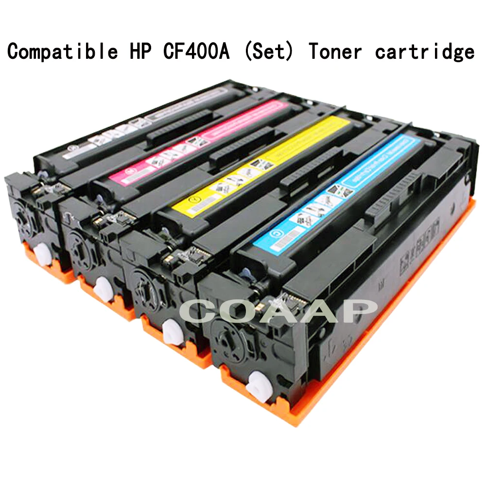 Совместимый картридж с тонером CF400A CF400 201A для HP Color laserjet PRO M252N M252DW MEP M277N M277DW 4