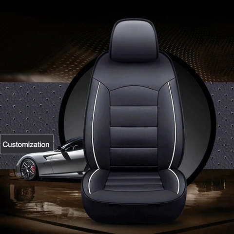 Black X White line AutoDecorun чехлы из натуральной кожи для автомобильных сидений Infiniti qx70 аксессуары автомобильные чехлы для сидений из воловьей кожи автомобильные чехлы для сидений 15 шт - Название цвета: Black X White line