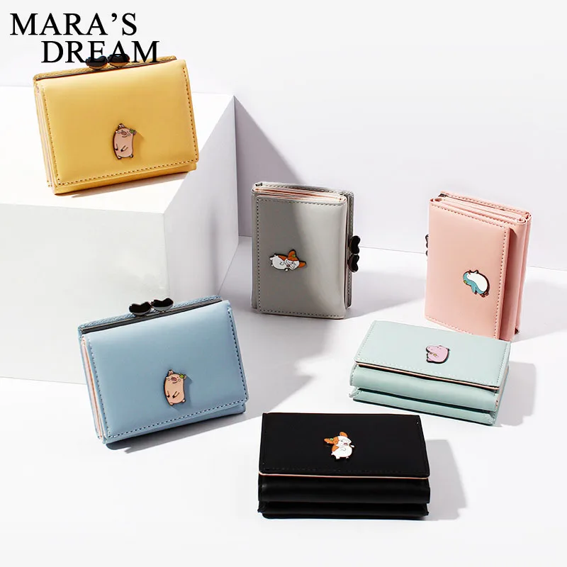 Mara's Dream, корейский женский короткий кошелек, 30%, кошелек, модный, многофункциональный, мульти-карта, нулевой кошелек для монет