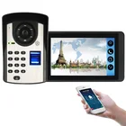 SmartYIBA интеллектуальные проводные видео домофон WI-FI Удаленное подключение отпечатков пальцев пароль App дистанционная разблокировка IP55 непромокаемые домашней безопасности