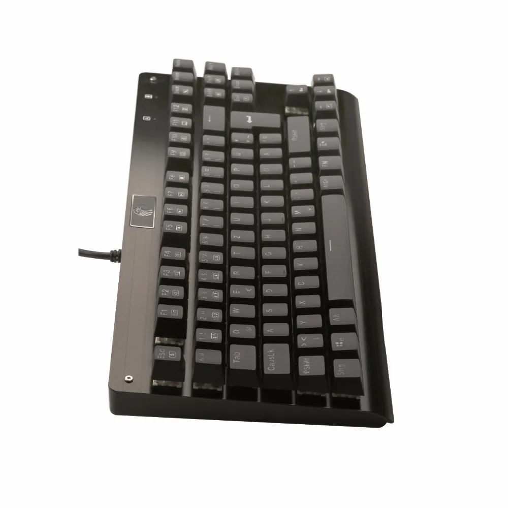 Z-77 Немецкая раскладка RGB Механическая игровая светодиодная подсветка клавиатуры 88 клавиш Сменные синие переключатели