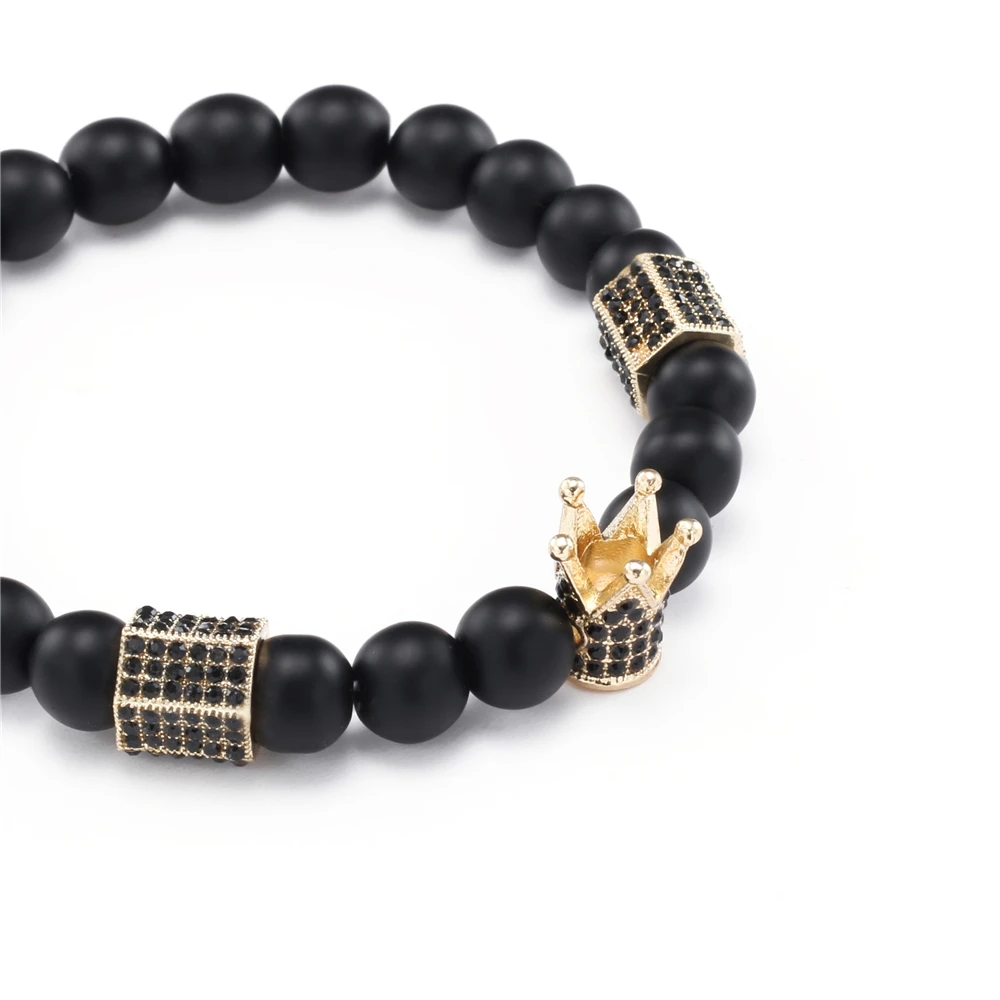 Модный роскошный браслет ручной работы с кубическим цирконием и подвеской в виде