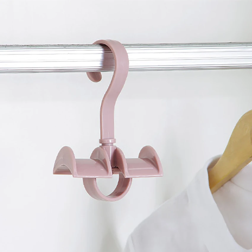 Multi-function Storage Curve Rack Organizer Shelf Hanger Rotating Hook Tie Belts Bag Scarf Hanging Wardrobe Cupboard Hooks NEW | Дом и сад