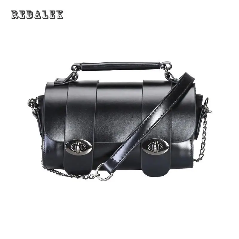 Новая Цепь Crossbody Двойной Замок Плеча Небольшой Пакет Все-Подбирать Модные Сумки