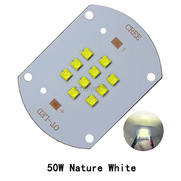 50W Nature White 50 Вт 100 Вт Cree XLamp XTE высокомощный светодиодный светильник Blub 10D 20D XT-E чип холодный белый/теплый белый/натуральный белый/Королевский синий цвет - Испускаемый цвет: 50W Nature White