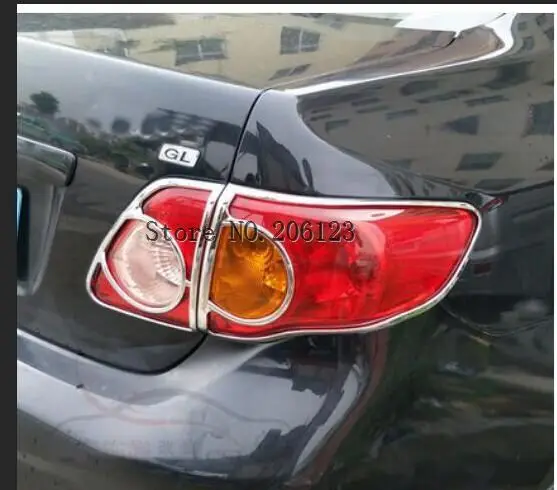 Для Toyota Corolla Altis 2007 2008 2009 2010 корпус автомобиля задний светильник рамка для лампы Стайлинг ABS Хромированная накладка