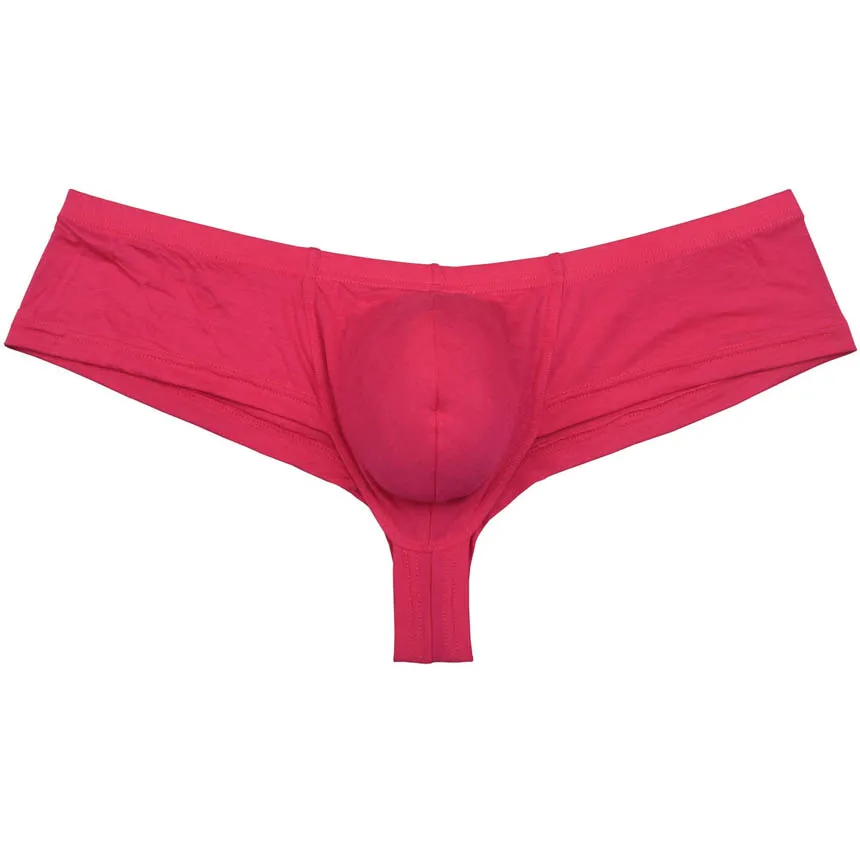 Розовый Модные Skimpy мужские бразильские бикини нижнее белье 1/2 с открытой спиной заметные боксеры хипстерские шорты - Цвет: Розовый
