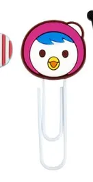 7 1 шт. рисунки из мультфильма ПВХ Kuromi Pororo Rilakkuma закладки бумажные зажимы студенческие канцелярские принадлежности клипса для заметок детские игрушки подарок - Цвет: 7