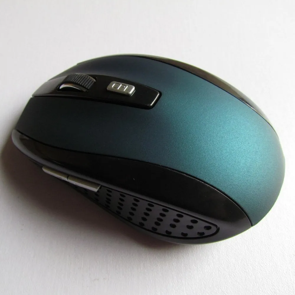 Blue USB Беспроводная мышь 1600 dpi компьютерная мышь 2,4 ГГц эргономичные мыши для ноутбука ПК мышь - Цвет: Blue