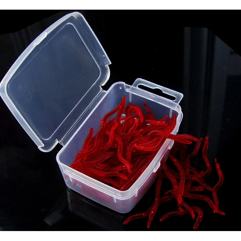 Рыболовная приманка для карпа красный мягкие приманки в виде червей 100 шт./лот