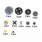 Мпц технические Запчасти 28 шт. технические шестерни Ассортимент пакет совместимые с лего для маленьких мальчиков Игрушка NOC-TSMA28