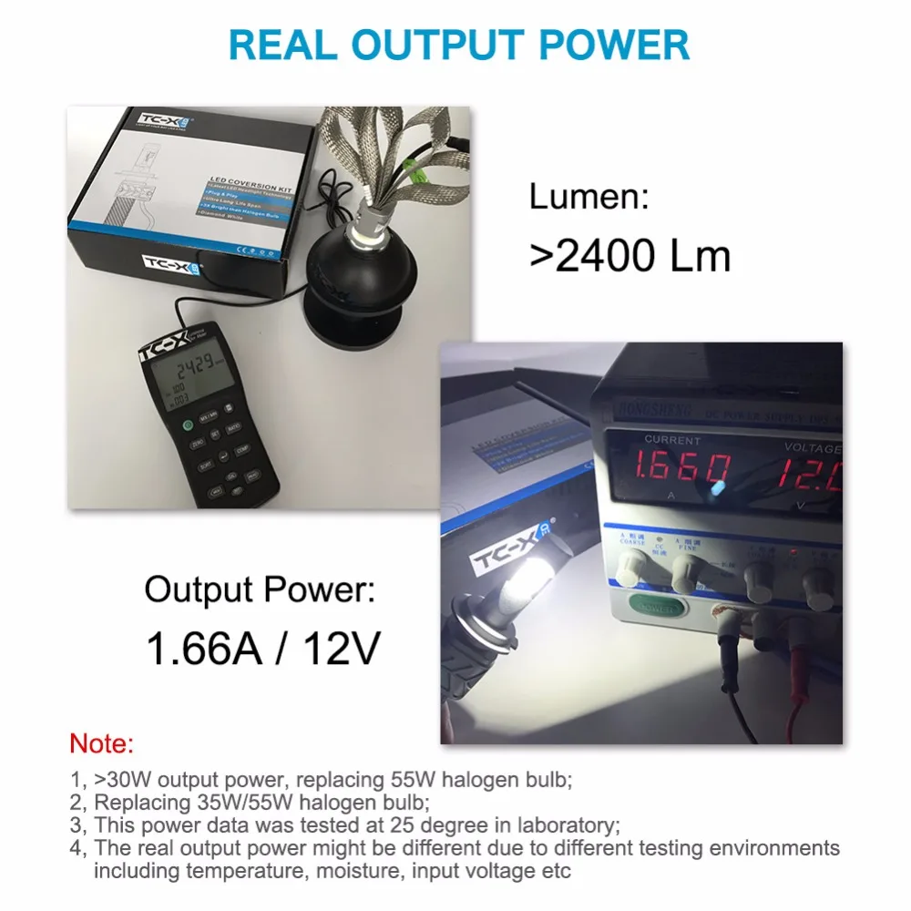 TC-X СВЕТОДИОДНЫЕ Фары Автомобиля H1 H3 H4 H7 H11 H8 H9 H16 P13W 9005 9006 9007 9012 PSX24W PSX26W H4 Супер Яркий СВЕТОДИОДНЫЙ Свет Лампы Комплект Галоген/HID Замена Меди плетение