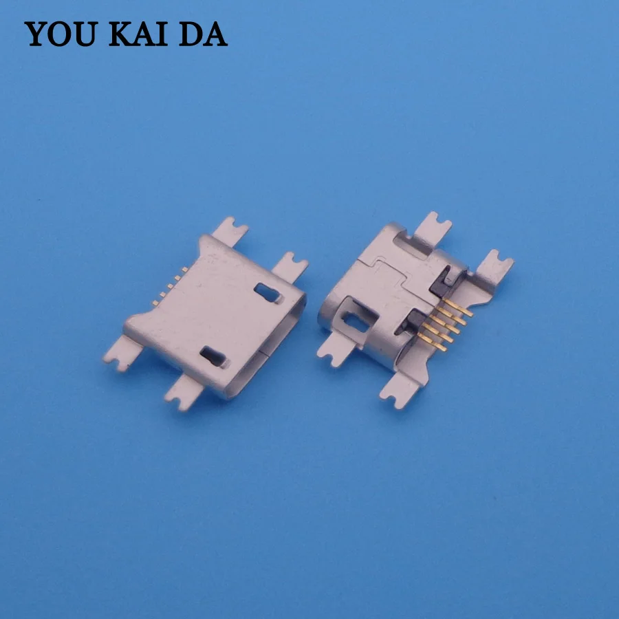 100 шт. 1 27 4SMD Micro USB 5P гнездовые разъемы SMD для Samsung Anroid телефонные Разъемы |