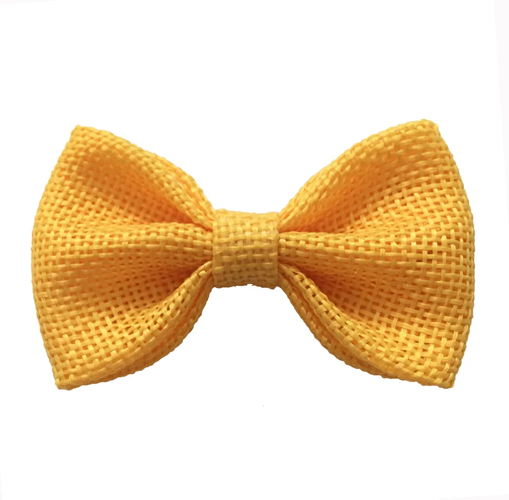 2 8 дюймовые зажимы для волос с бантом из мешковины тканевый бант девочек зажимами