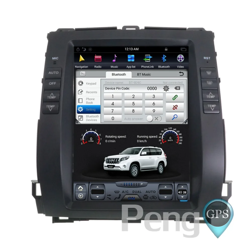 Автомобильный мультимедийный плеер для Toyota Land Cruiser Prado 120 Lexus GX470 Android 9 0