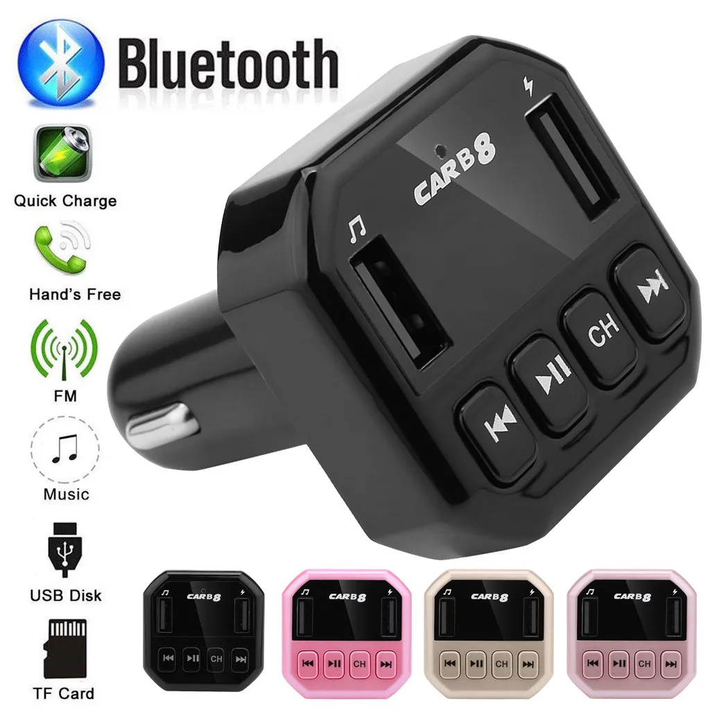 Bluetooth автомобильный комплект fm-передатчик MP3-плеер с светодиодный двойной USB 4.1A