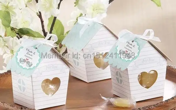 50 шт Мини любовное гнездышко Птичий дом Baby Shower коробка конфет коробки для Коробки