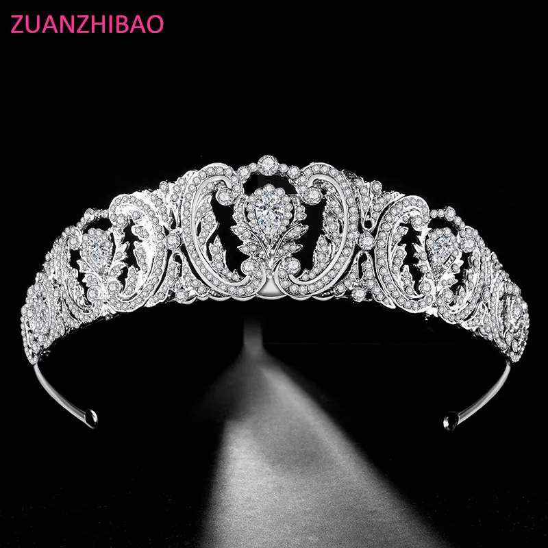 Новинка 2019 роскошный свадебный венец со стразами Tiara De Noiva серебряные свадебные