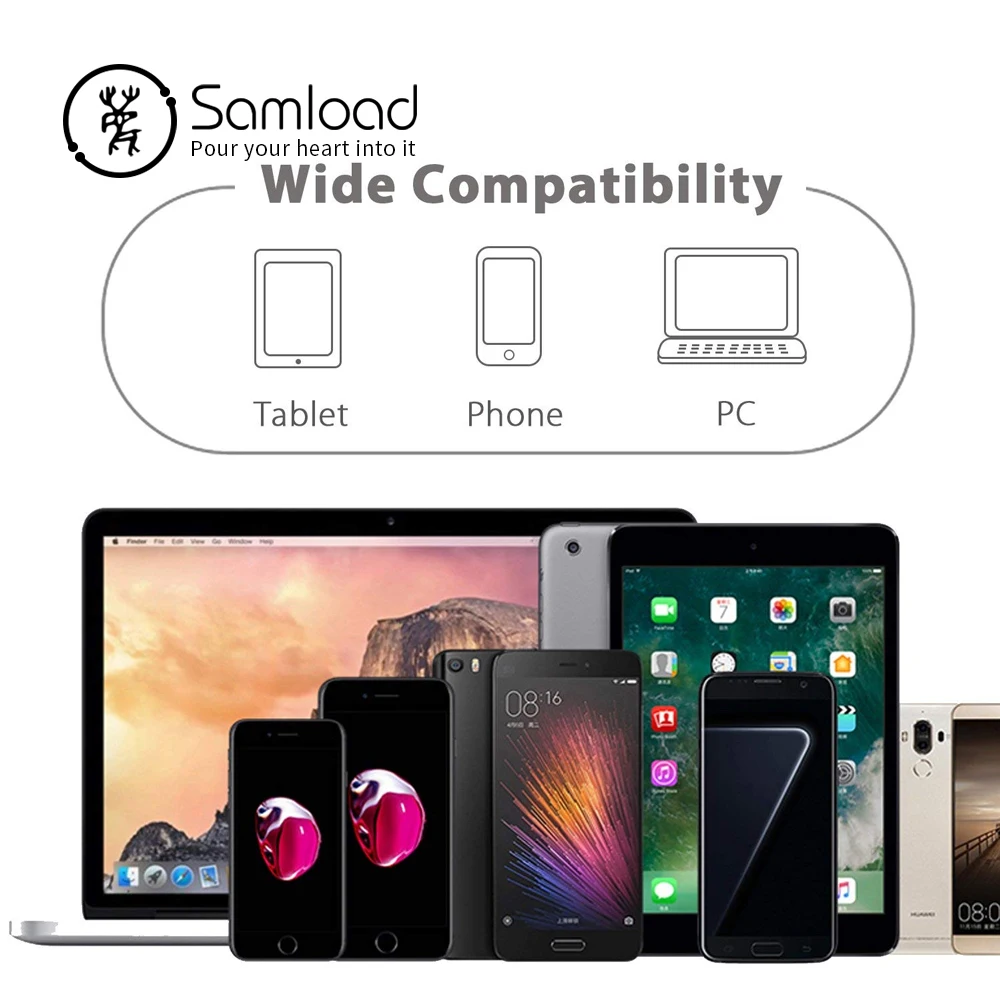 Samload Bluetooth 5,0, мини наушники, беспроводные наушники, бинауральные звонки, наушники с микрофоном, зарядная коробка для Apple iPhone 6, 7 s, 8 X
