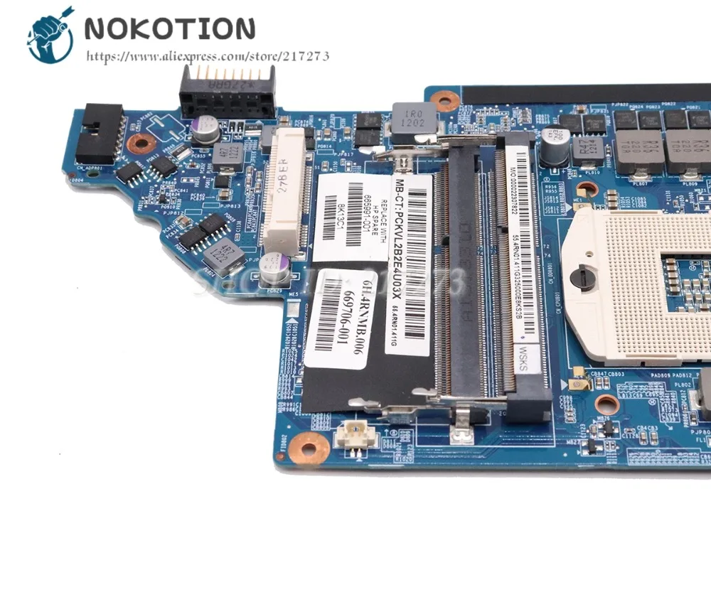 NOKOTION для HP Pavilion DV7 DV7-6000 материнская плата ноутбука HM65 DDR3 HD6770M 1 ГБ 639391-001 665991-001 |