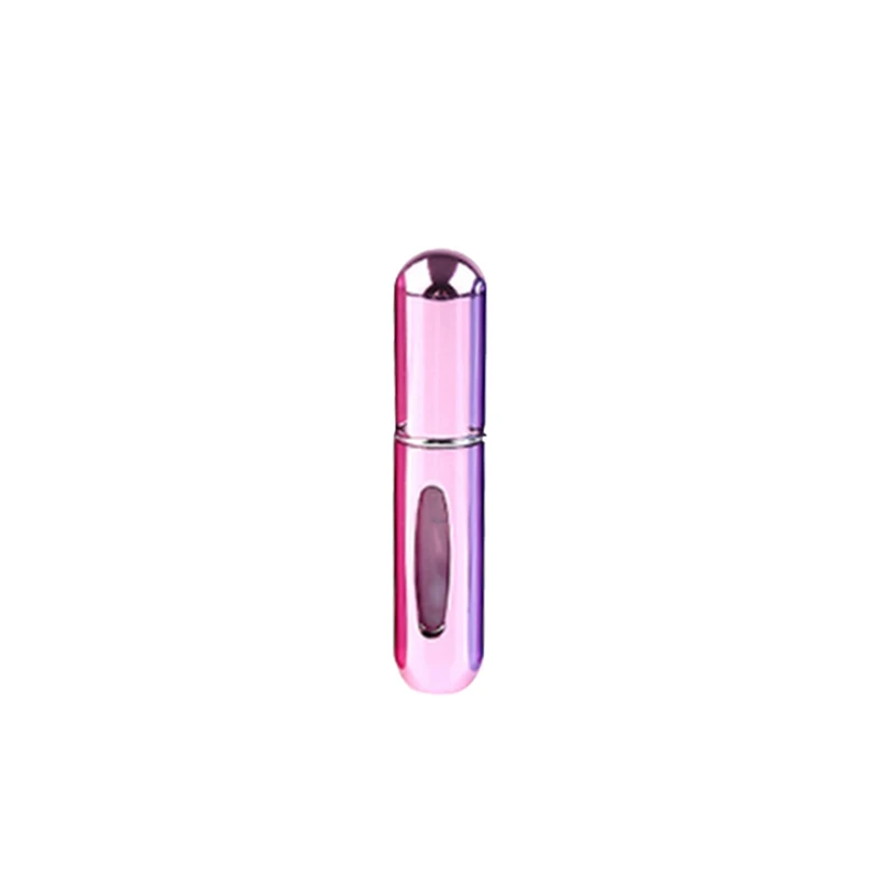 Bright pink 5 мл мини многоразовая пустая бутылка для парфюмерии с распылителем ароматизатор распылитель Чехол косметический контейнер для путешествий БЕЗВОЗДУШНЫЙ НАСОС - Цвет: Bright pink