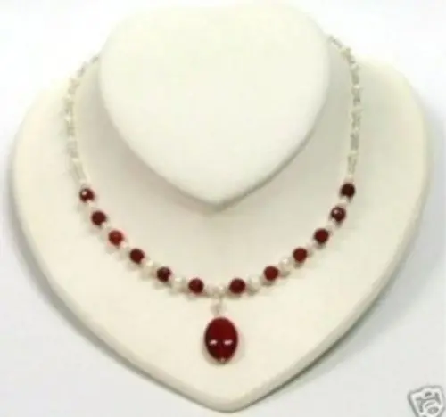 Бесплатная доставка RHJ00142 женское ожерелье с белым жемчугом 18 дюймов