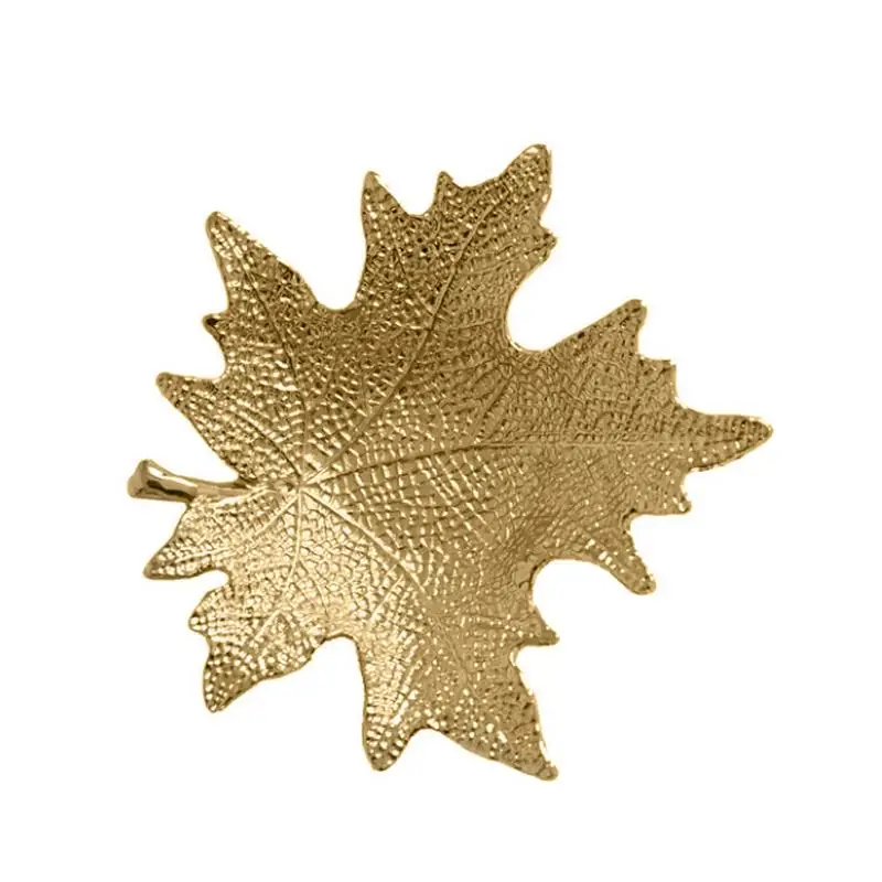 Phoenix Leaf Новинка, золотой лоток для хранения, украшение, современный простой сплав, лист Инда гинкго, Золотая пепельница для сигарет, Ювелирное кольцо, дисплей, лоток - Цвет: Phoenix Leaf