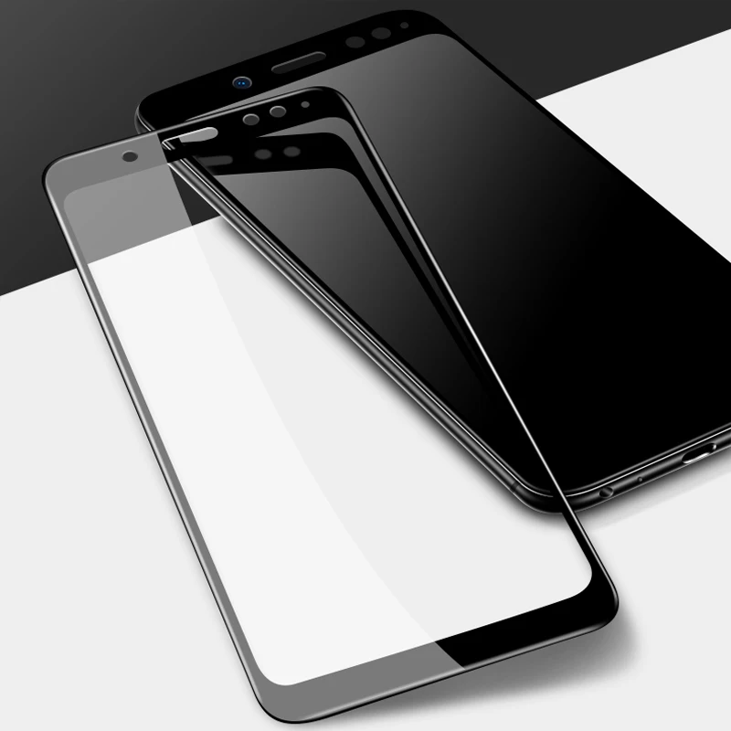 Черный Защитное закаленное стекло для сяоми редми ноут 5 стекло xiaomi redmi note 5 glass стекло на экрана ксиоми редми нот 5 про - Цвет: Черный