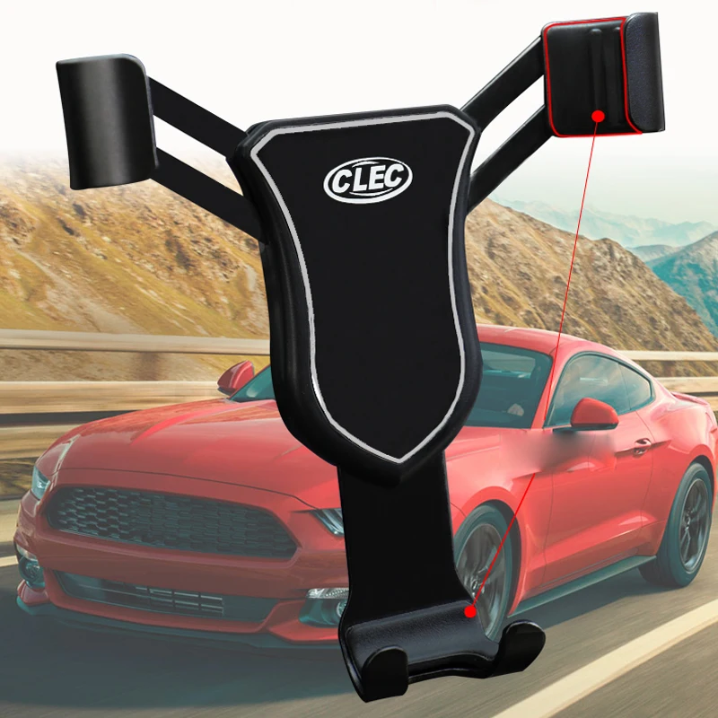 for Ford Mustang 2015 2016 2017 2018 2019 Car Dashboard Console Air Vent Mount Cradle Mobile Phone Holder Smartphone Bracket | Автомобили
