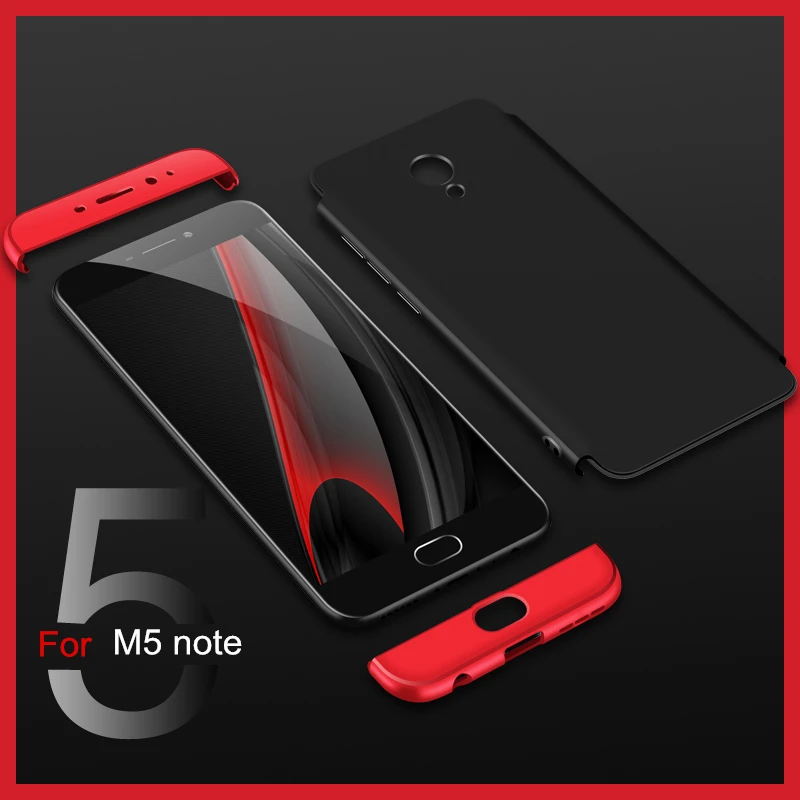 360 Full Protection 3 in 1 Tough Double Dip Phone Case Cover For MEIZU Meilan M5 Note Slim Matte Protective Shell Fundas Coque |