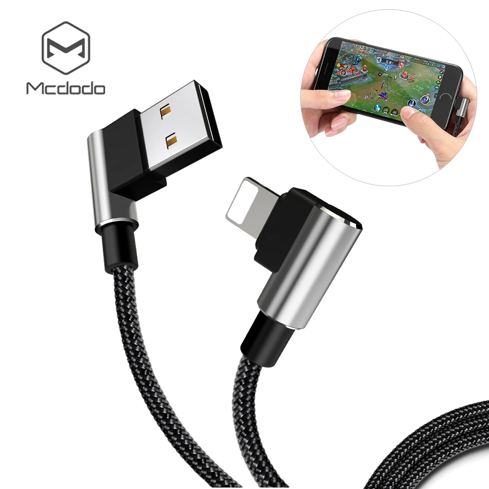 Кабель Mcdodo Lightning USB для iPhone X 8 7 6 Plus 90 градусов Type C кабель Samsung S9 S8 Xiaomi Huawei