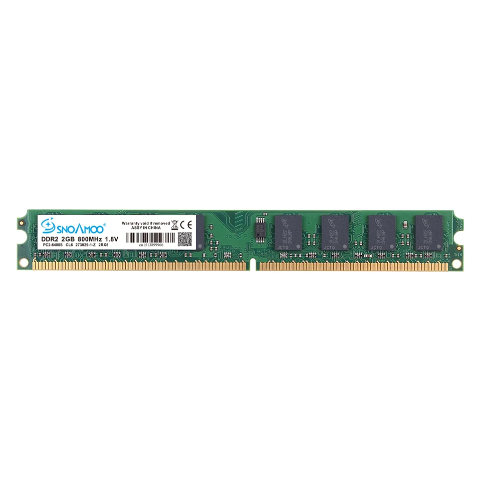 Оперативная память для настольного ПК SNOAMOO DDR2 2G RAM 667MHz 800MHz PC2 6400S 240 Pin 1 8 V DIMM