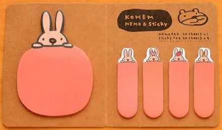 Новое поступление в форме животного эмоция украшение качество блокнот kawaii наклейки для скрапбукинга школы - Цвет: Rabbit