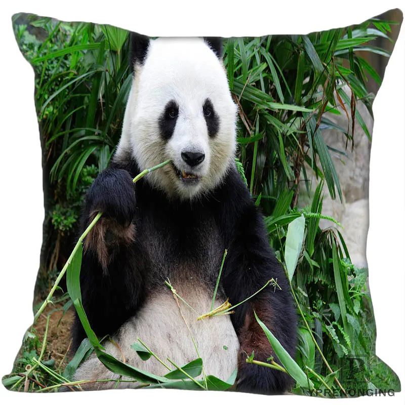 Square Pillowcase Заказная гигантская панда квадратная Наволочка на заказ молнии чехол для подушки(с одной стороны) 180522-02-22 - Цвет: Square Pillowcase