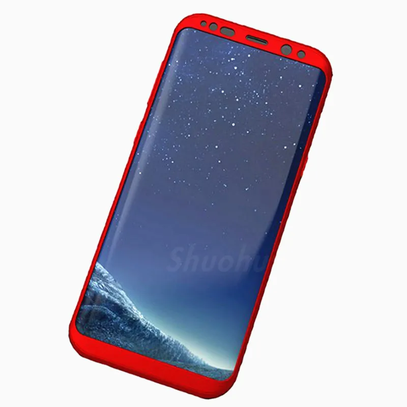 Shuohu 360 градусов Телефонные Чехлы для Samsung S7 Edge чехол S8 плюс противоударный жесткий