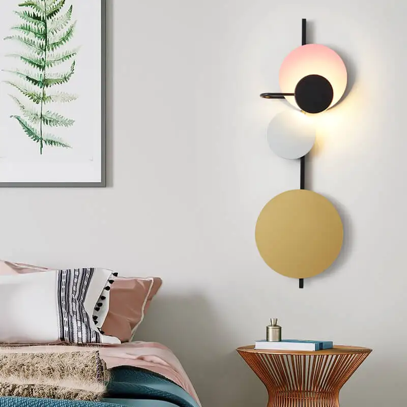 2019 Северно-Европейская модель комнаты Вилла Коридор Настольная лампа Гостиничная стена Студия настенные светильники Заголовок искусства на.