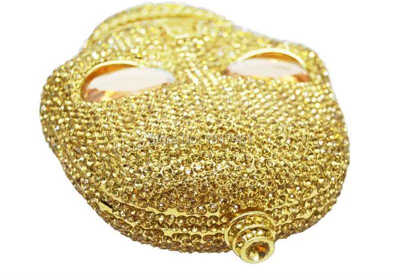 Золотая вечерняя сумка LaiSC праздничный кошелек Женская сумочка дамская дьявола с