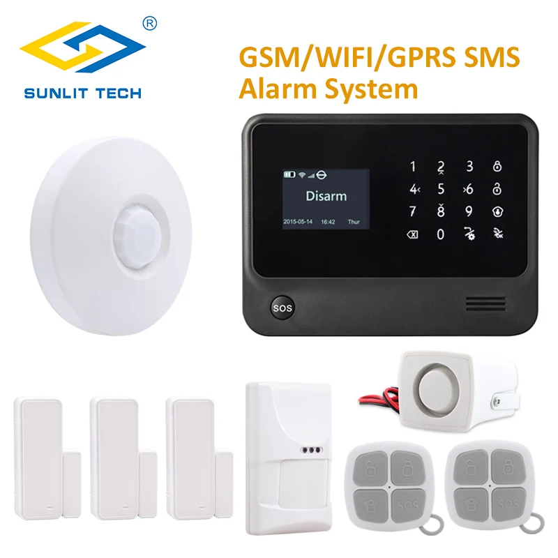Беспроводная GSM сигнализация с датчиком потолка 360 градусов|system alarm|system alarm gsmsystem
