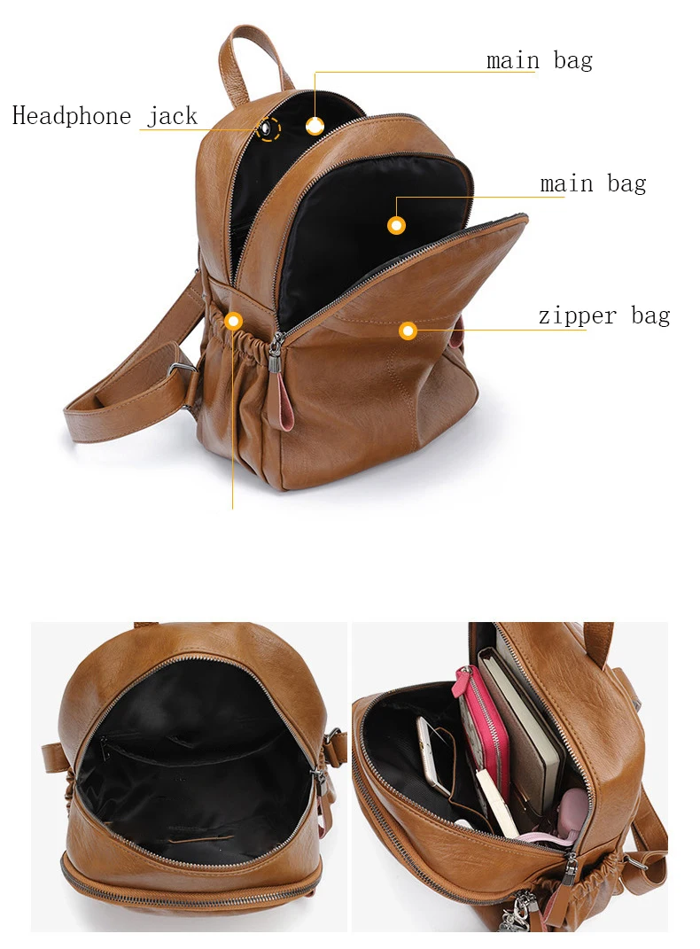 Chuwanglin Модный женский рюкзак из натуральной кожи, школьный рюкзак mochila feminina, простой рюкзак, дорожные сумки B5180