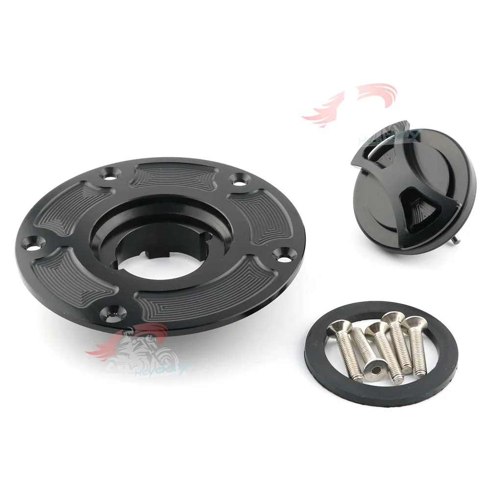 Черный Мотоцикл с ЧПУ Keyless газа топливный бак Кепки чехол для Ducati MONSTER S4R S4RS темно-S2R 800/1000 все годы MONSTER 821- и - Цвет: Черный