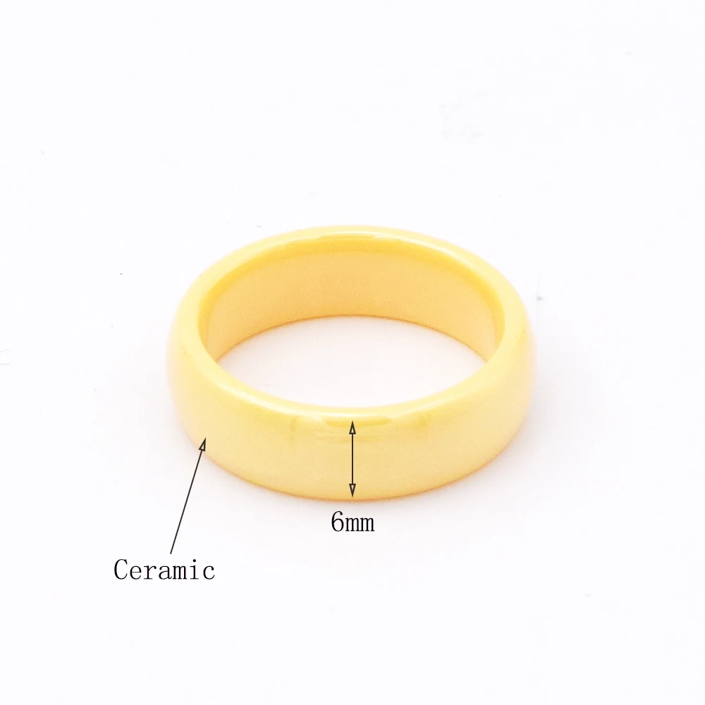 4 цвета Высокое качество ювелирные изделия 6 мм красивое керамическое кольцо для