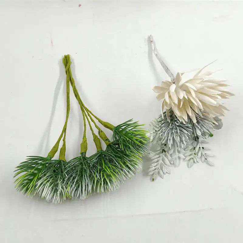 Timido grama orvalho branco buque DE flores artificiais bolha recados casamento flor decorati | Дом и сад