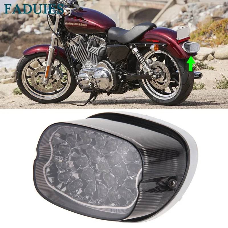 FADUIES дым светодиодный задсветильник для мотоцикла Harley стоп сигнал Xl FLH FX