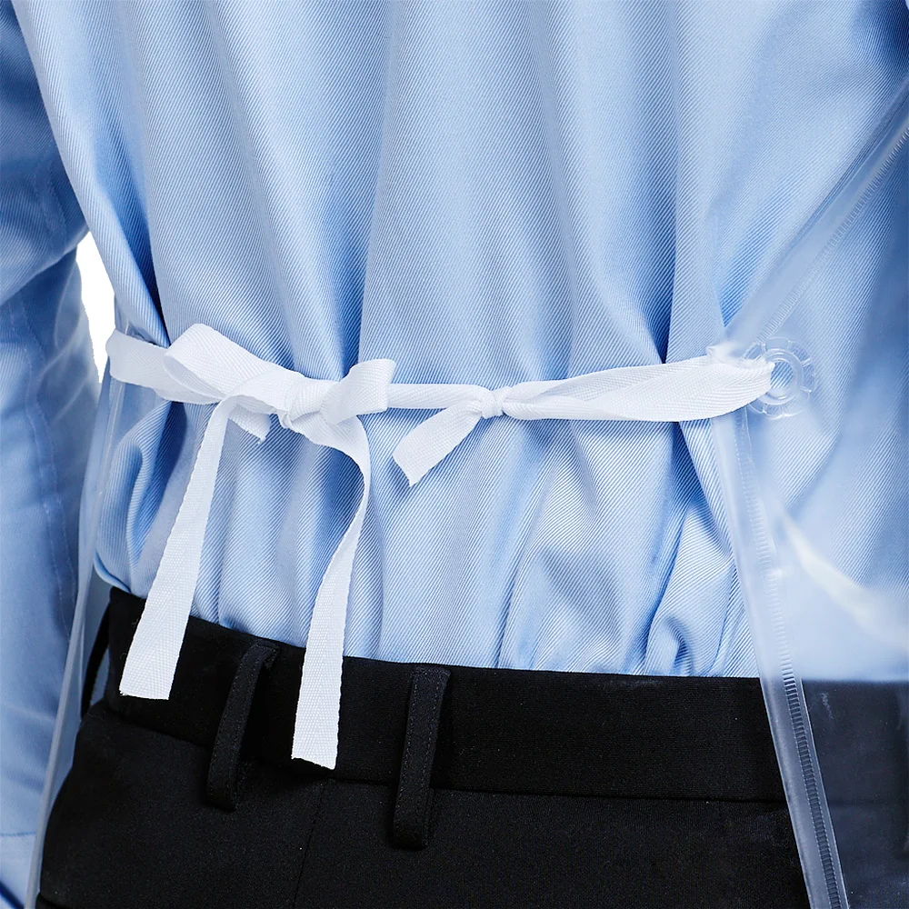 Длинные секционные ПВХ водонепроницаемые фартуки для взрослых кухонный