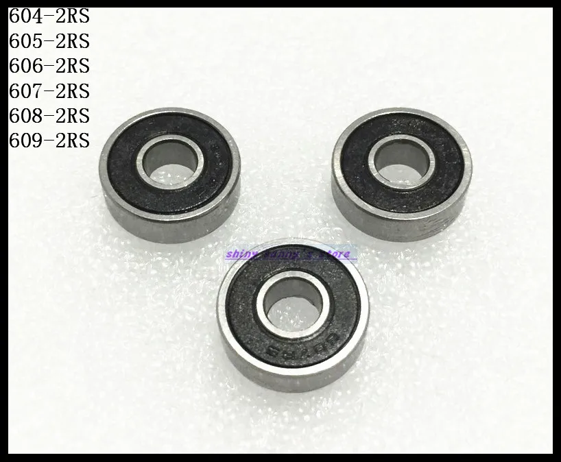 5-10 шт./лот 604-2RS 605-2RS 606-2RS 607-2RS 608-2RS 609-2RS мини шарикоподшипники миниатюрные